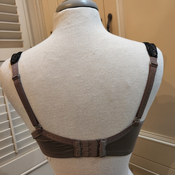 Soma Dark Gray Black Lace Detail 36D Bra - Picture 4 of 6